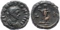 Roman coin of Diocletian Potin Tetradrachm minted in Alexandria, Egypt - Year 10