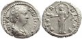 Roman coin of Faustina I AR silver denarius - AETERNITAS