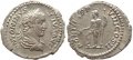 Roman coin of Caracalla AR silver denarius - PONTIF TR P VIII COS II