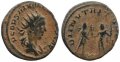 Roman coin of Saloninus Antoninianus -  DII NVTRITORES