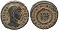Roman coin of Roman Empire - Crispus - CAESARVM NOSTRORVM VOT X -  Arelate 322-325AD