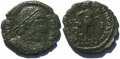 Roman coin of Valens 19mm 2.4 grams Arelate Mint 336-337AD Christogram