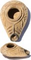 Ancient Byzantine Oil Lamp 5th-6th century AD - Center and South of Palestine
