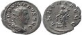 Roman coin of Philip I 'the Arab' silver antoninianus - ANNONA AVGG