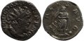 Roman coin of Postumus silver antoninianus - SALVS AVG