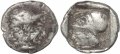 Mysia, Lampsakos - Circa 500-450 BC AR Diobol - Female janiform