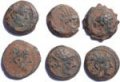 Wholesale lot of 6 Ancient Seleucid coins - as found