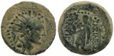 Ancient coin of the Seleucid King, Antiochos IV 175-164 AD