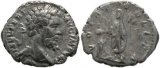 Roman coin of Septimius Severus 193-211AD denarius, Emperor sacrificing