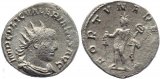 Roman coin of Valerian I AR Antoninianus - FORTVNA REDVX - Scarce