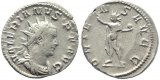 Roman coin of Valerian I AR silver antoninianus - ORIENS AVGG