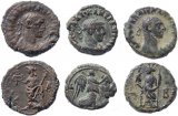 3 Roman coins of Diocletian - Potin Tetradrachms minted in Alexandria, Egypt