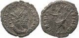 Roman coin of Postumus AR antoninianus - SERAPI COMITI AVG, Serapis standing