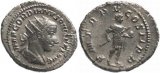 Roman coin of Gordian III 238-244AD Antoninianus - Gordian holding globe and spear