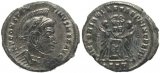 Silvered Ancient Roman coin of Constantine I - VICTORIAE LAETAE PRINC PERP - Treveri Mint