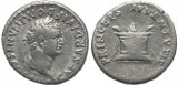 Roman coin of Domitian AR silver denarius - PRINCEPS IVVENTVTIS