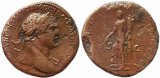 Roman coin of Trajan AE sestertius - SPQR OPTIMO PRINCIPI S-C