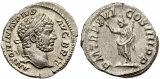 Roman coin of Caracalla AR silver denarius - P M TR P XVI COS III P P - Rome
