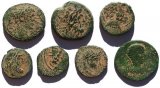 7 Premium Ancient Greek, Egpytian, Seleucid and Roman Uncleaned coins