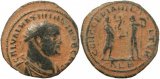 Roman coin of Galerius as Caesar - Alexandria Mint