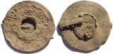 Ancient Roman Votive Lead Mirror 2-4th Century AD - Scarcer Type