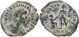 Roman coin of Valentinian II Ae2 - REPARATIO REIPVB - Rome mint