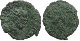 Roman coin of Carausius - blundered obverse legend & mistruck reverse legend