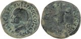 Large roman coin of Vespasian Ae As - AEQVITAS AVGVST S-C