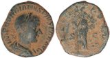 Roman coin of Gordian III sestertius - FELICITAS AVG S - C
