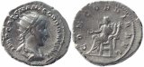 Roman coin of Gordian III 238-244AD silver antoninianus - CONCORDIA AVG