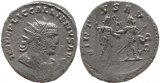 Roman coin of Gallienus silver antoninianus - VIRTVS AVGG