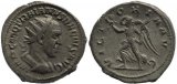 Roman coin of Trajan Decius AR Antoninianus - VICTORIA AVG