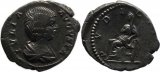 Roman coin of Julia Domna AR denarius - Wife Of Septimius Severus - PVDICITIA