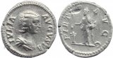 Roman coin of Julia Domna AR silver denarius - PIETAS AVGG