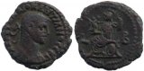 Roman coin of Diocletian Potin Tetradrachm minted in Alexandria, Egypt - Year 2, 286 AD