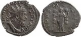 Roman coin of Postumus silvered antoninianus - FIDES MILITVM