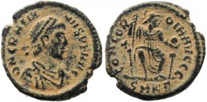 Roman coin of Gratian - CONCORDIA AVGGG - Cyzicus