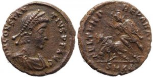 Roman coin of Constantius II - FEL TEMP REPARATIO - Cyzicus