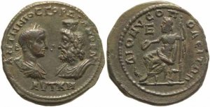 Roman coin of Gordian III & Serapis - Dionosopolis