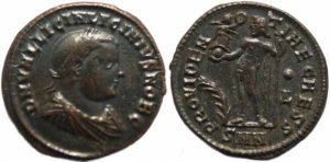 Roman coin of Licinius II AE follis - Nicomedia 317-320AD