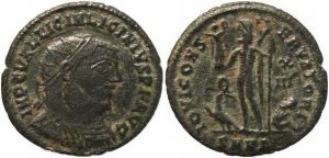 Roman coin of Licinius I AE follis, Nicomedia Mint - IOVI CONSERVATORI