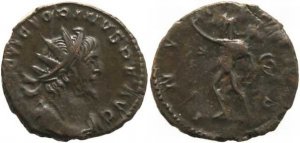 Roman coin of Victorinus 268-270AD antoninianus -  INVICTVS