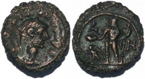 Roman coin of Diocletian Potin Tetradrachm