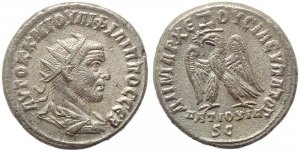 Roman Provincial coin of Philip I AR Tetradrachm of Antioch, Syria