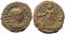 Roman coin of Diocletian Potin Tetradrachm minted in Alexandria, Egypt - Year 7
