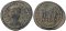 Roman coin of Constans - GLORIA EXERCITVS - Constantinople - 21mm flan - double struck