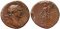 Roman coin of Trajan AE sestertius - SPQR OPTIMO PRINCIPI S-C
