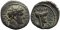 Roman coin of Titus as Caesar AE17 of Gadara, Decapolis. Year 137 = 73/4 AD.
